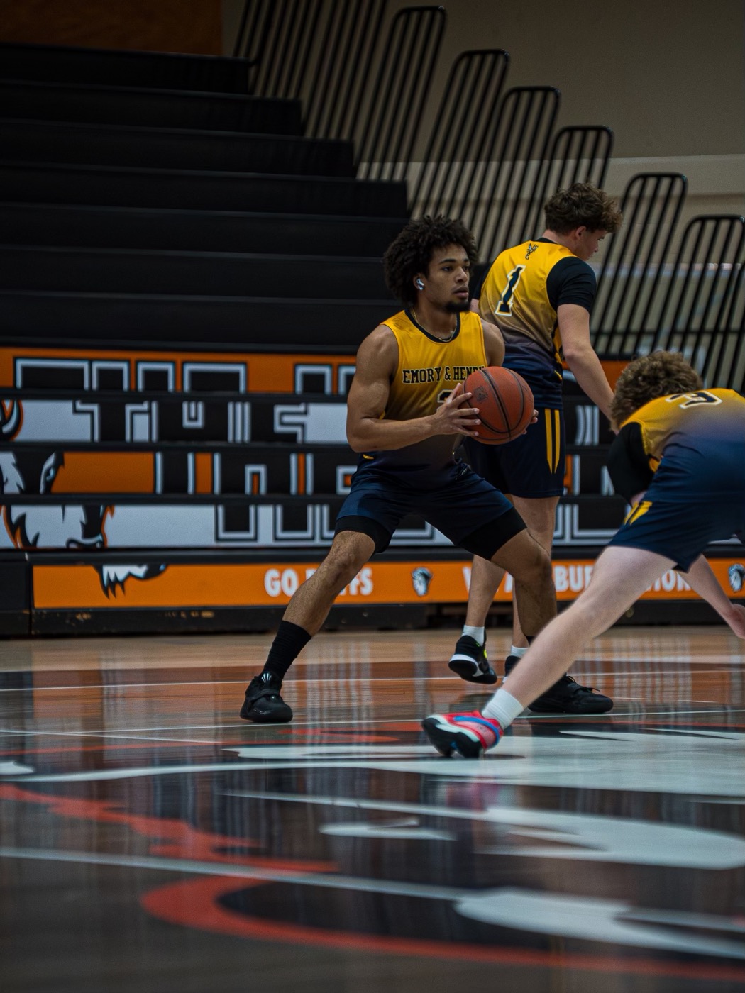 Coach X playing point guard at Emory & Henry